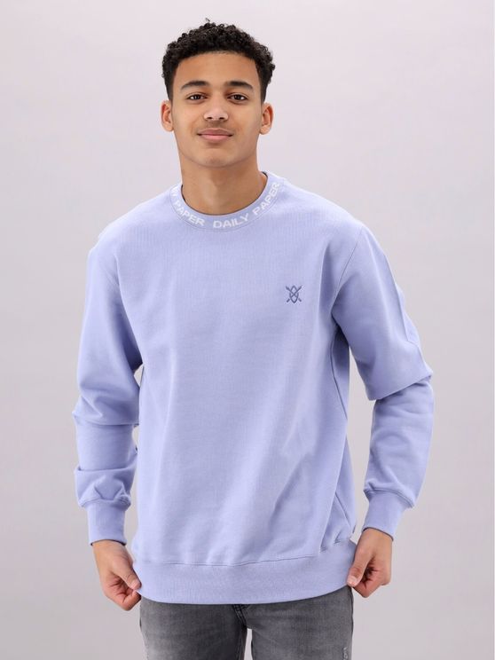 uitroepen inflatie Downtown Daily Paper sweaters Erib Sweater Purple Impresions bij Rico Moda