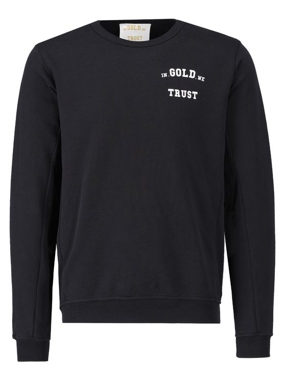 Laatste Outlook Verwant In Gold We Trust sweater The Slim 2.0 Black bij Rico Moda