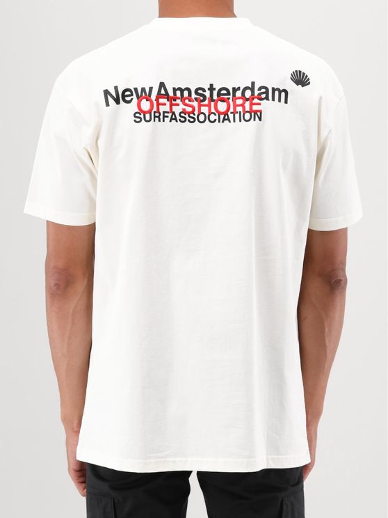 New Amsterdam Surf Association T-shirt Logo Offshore Tee Off White