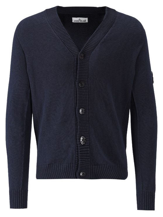 stone island cardigan navy