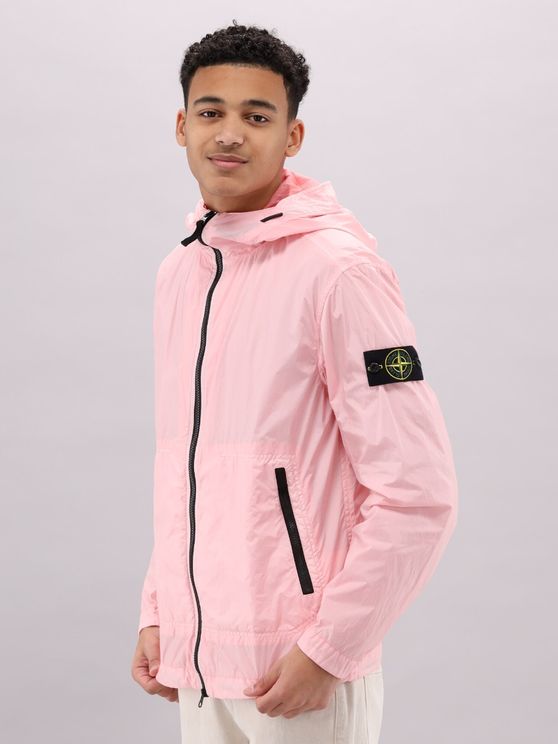 Stone Giubbotto Jacket Pink bij Moda